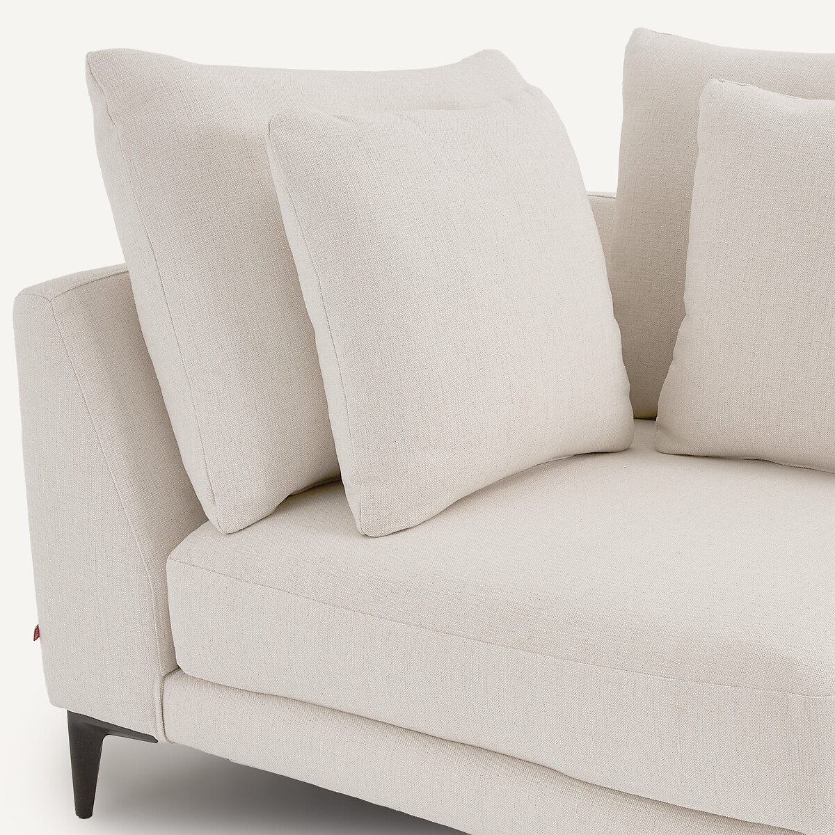 Canapé d'angle en toile polyester, MODERNISTE craie, EMMANUEL GALLINA X AM.PM