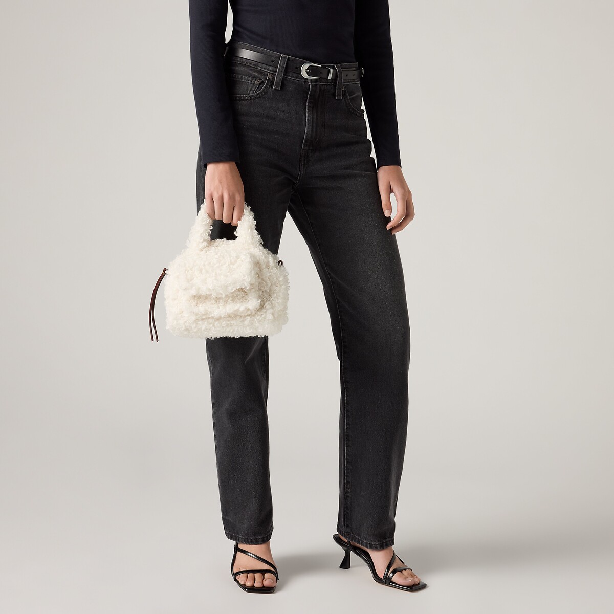 Sac à main effet sherpa, Small Blake crème, LEVI'S