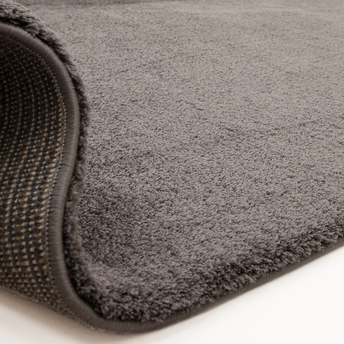 Como Silky Soft Plain Rug charcoal, SO'HOME