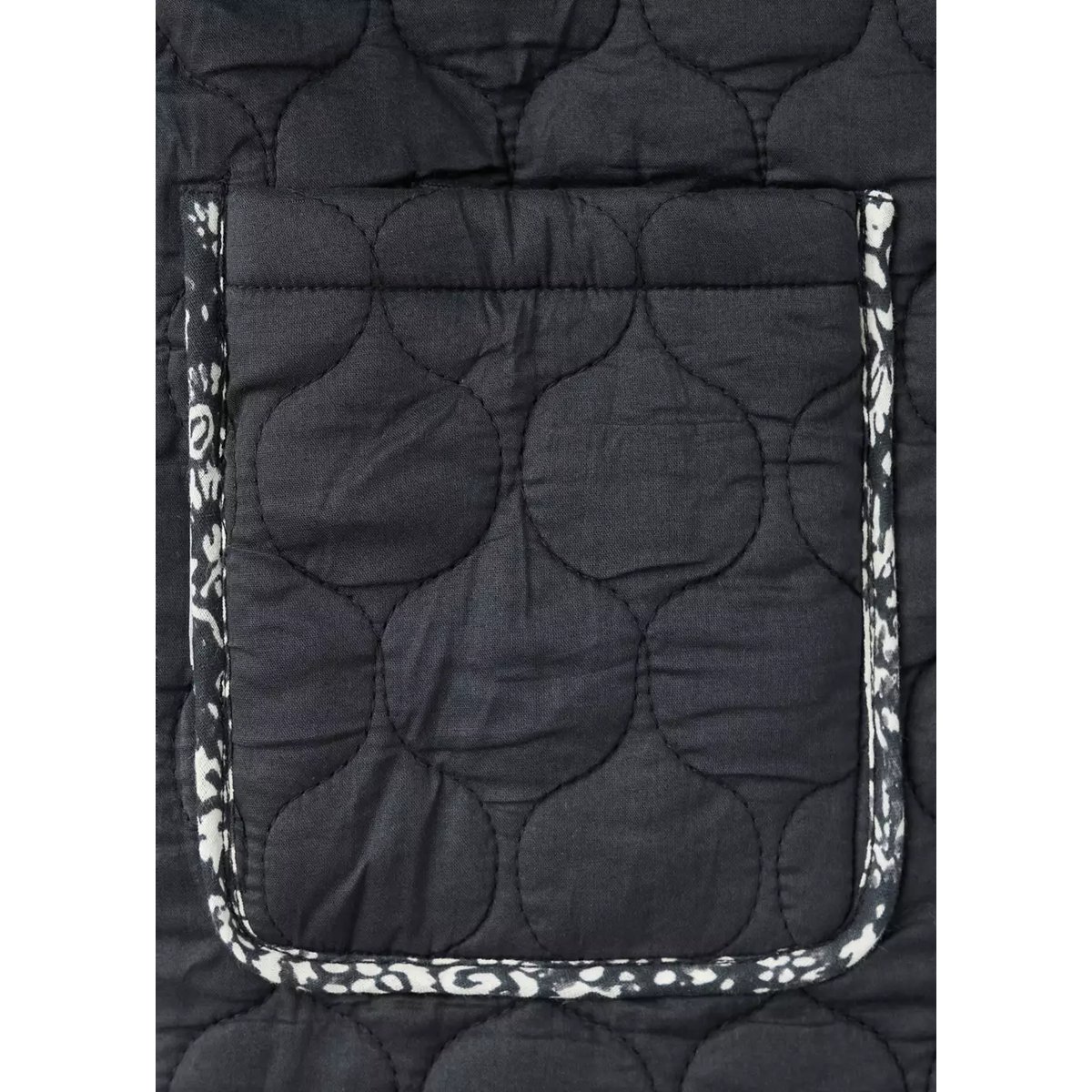 Veste réversible matelassée imprimée gris anthracite, MANGO TEEN