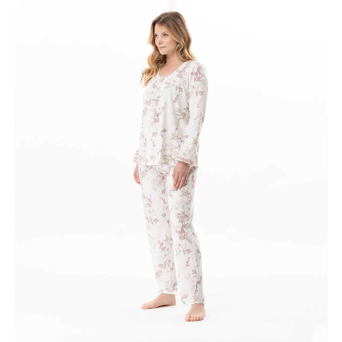 Pyjama en coton modal KELLY 102 multicolore, LE CHAT