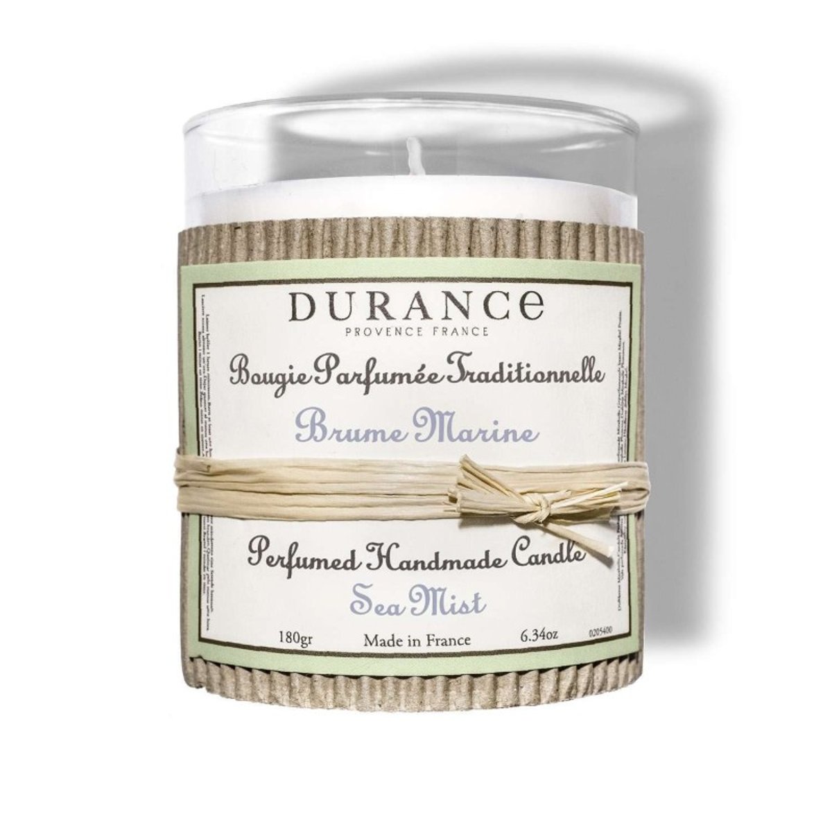 Bougie parfumée BRUME MARINE couleur unique, DURANCE