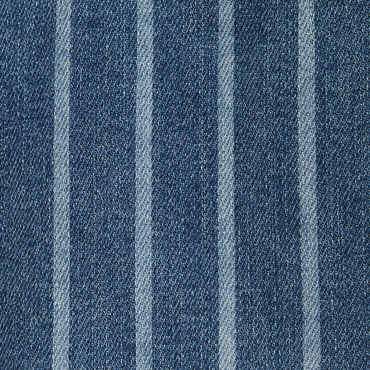 Pantalon jean rayé bleu denim, BOUT'CHOU
