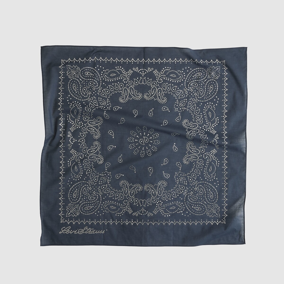 Écharpe carrée, motif bandana Rhinestone bleu marine, LEVI'S