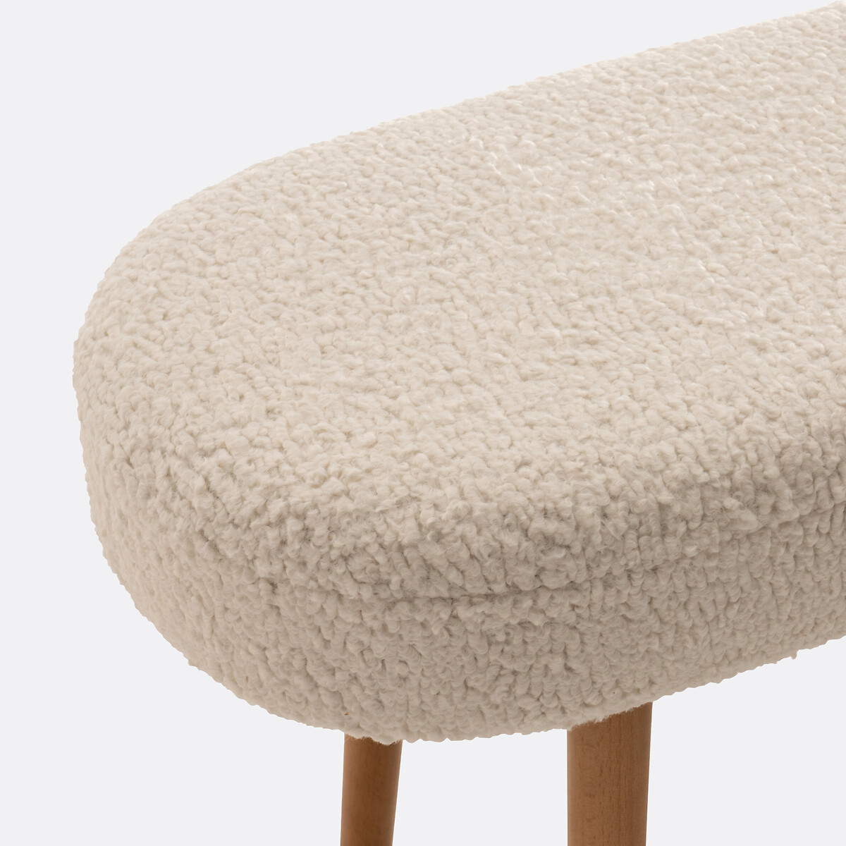 Panchina rivestimento bouclé, Jimi ecru , LA REDOUTE INTERIEURS