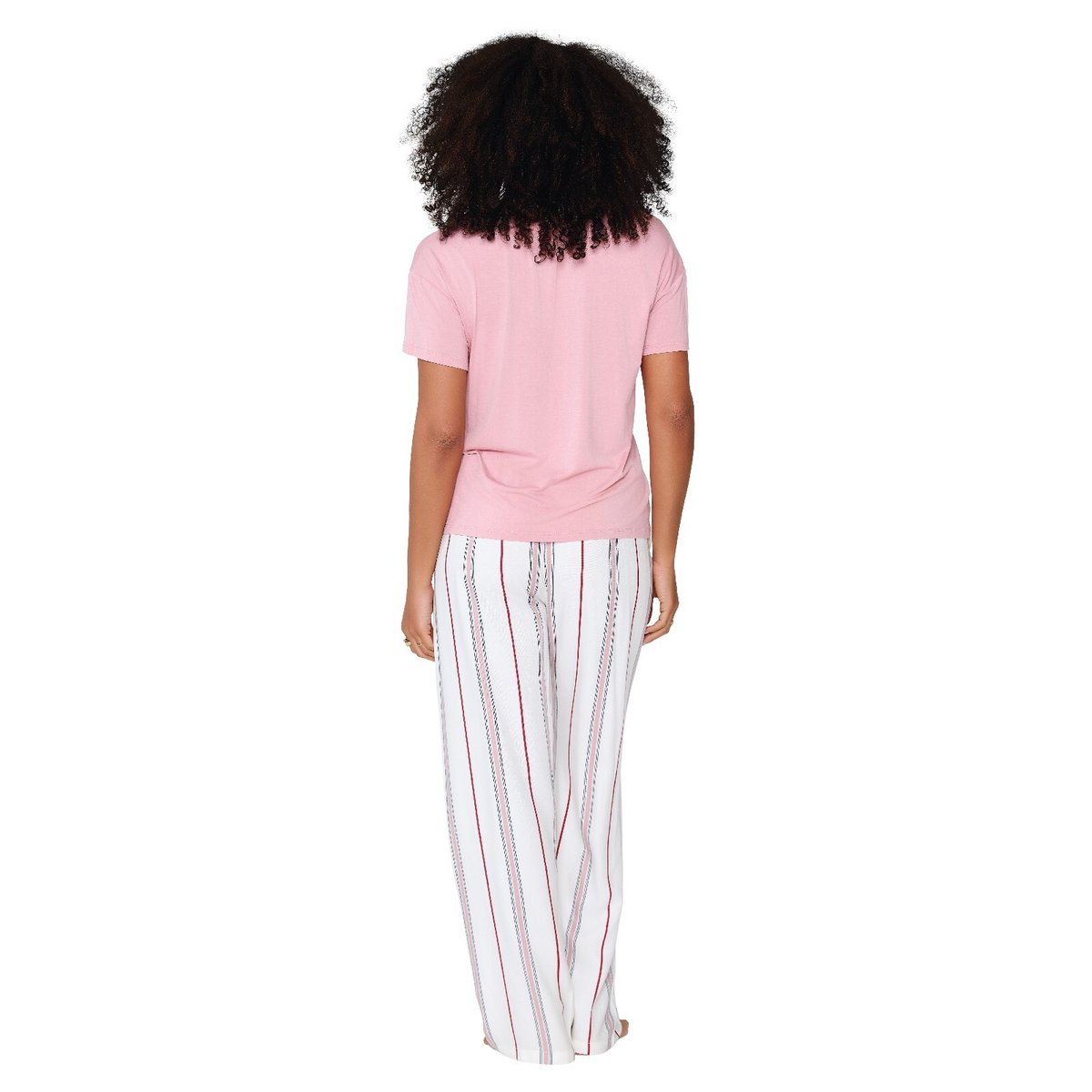 Top & Pantalon rose/imprimer, LINGADORE