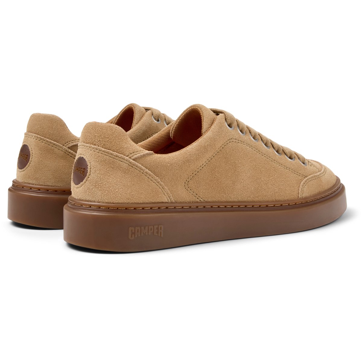 Baskets Runner Twentyfive Suede Leather marron moyen, CAMPER