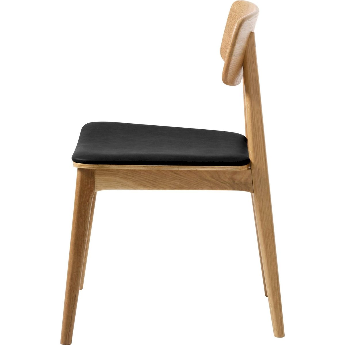Chaise de salle à manger en chêne SUNFIRS noir, RECOLLECTION