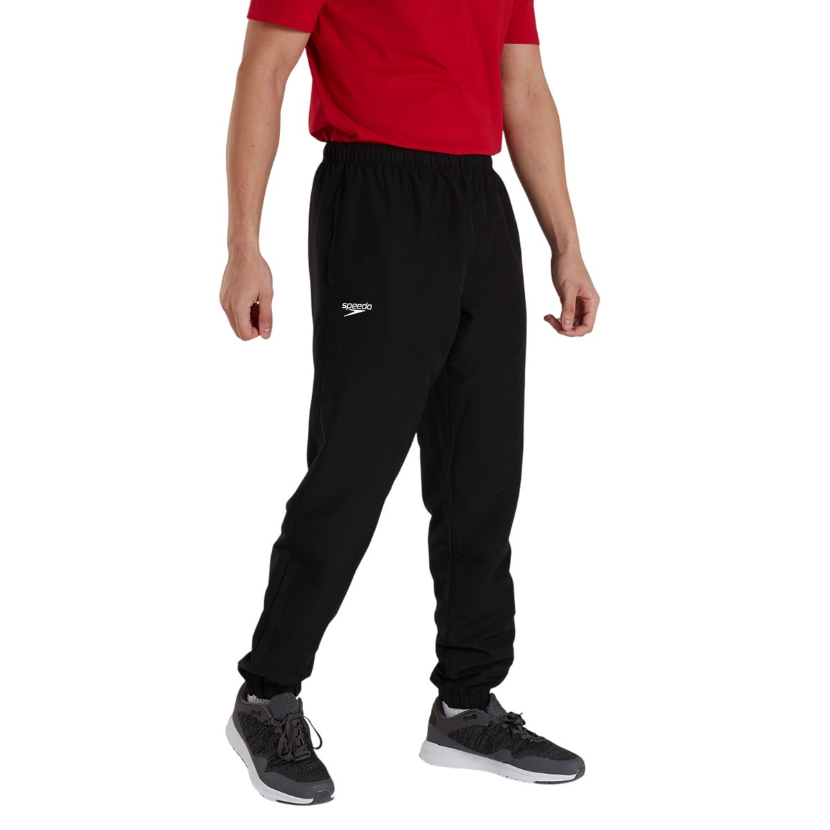 Pantalon de survêtement à taille élastiquée motif/style logo noir, SPEEDO