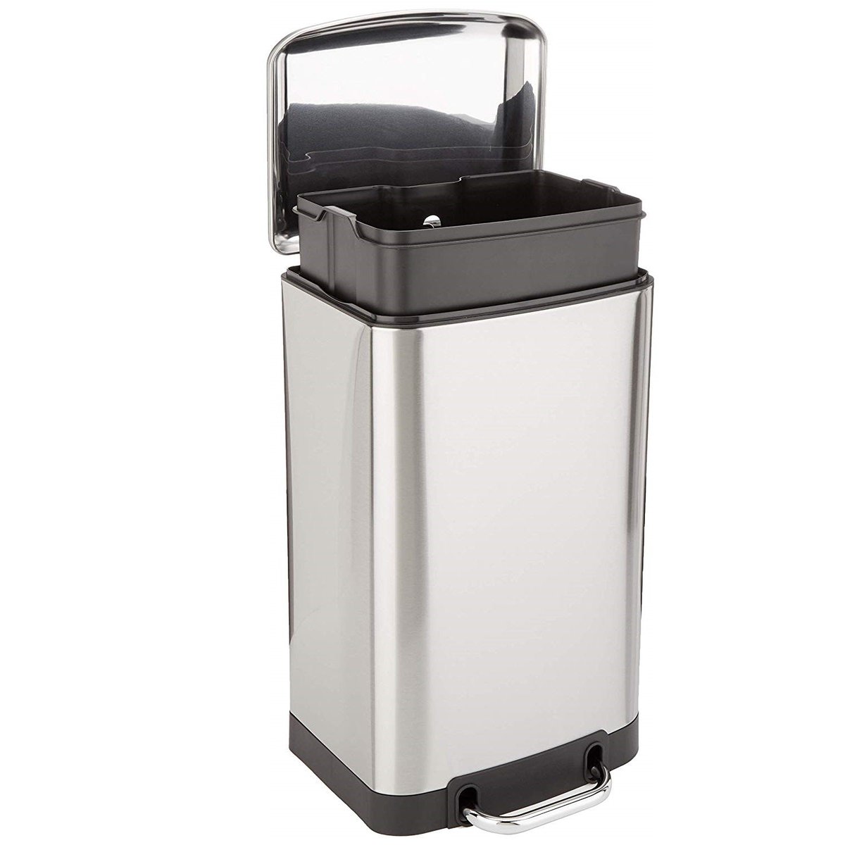 Poubelle de cuisine à pédale GREENWICH 30L inox, KITCHEN MOVE