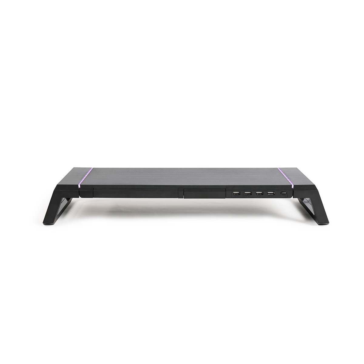 Rehausseur d'ordinateur avec hub noir, LIVOO
