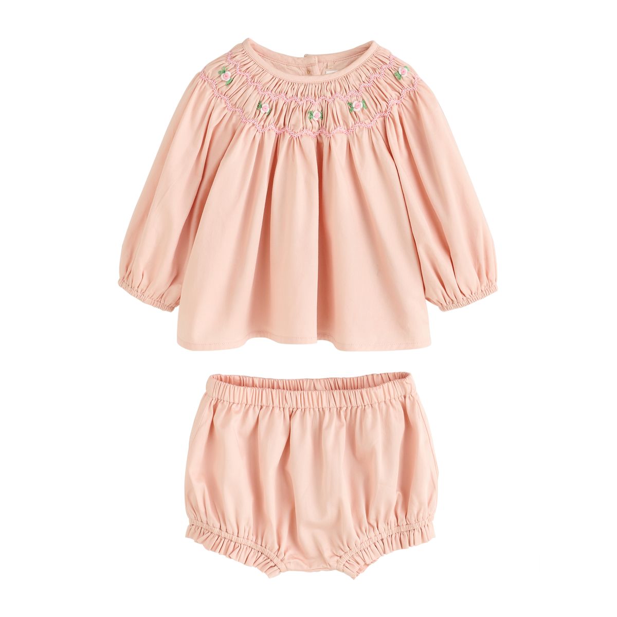 Ensemble haut, short et chaussettes bébé rose, NEXT
