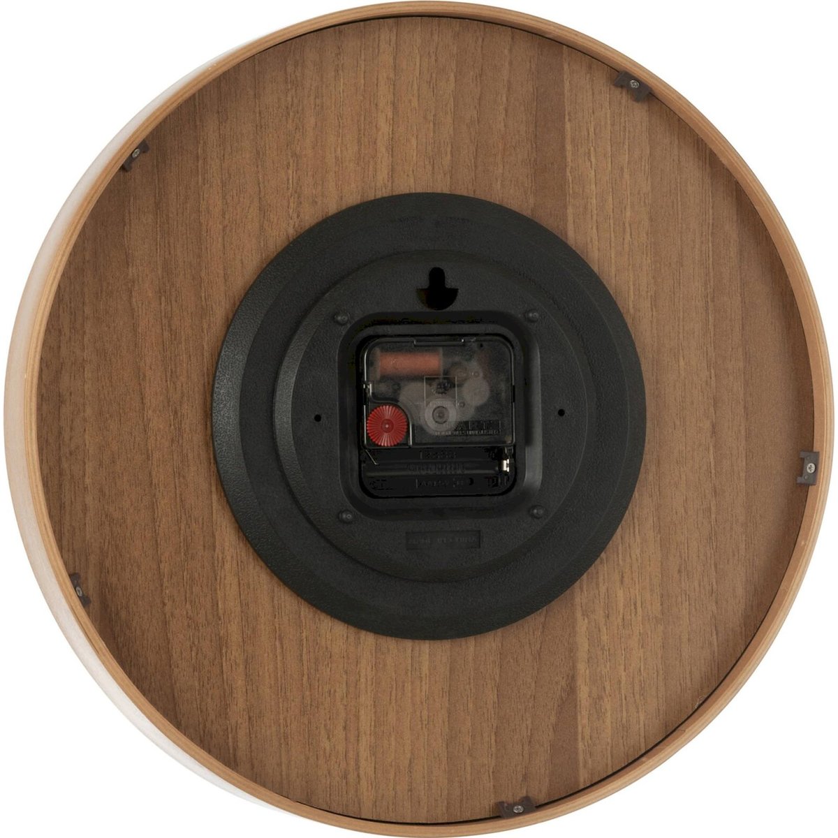 Horloge murale en bois naturel foncé, RECOLLECTION