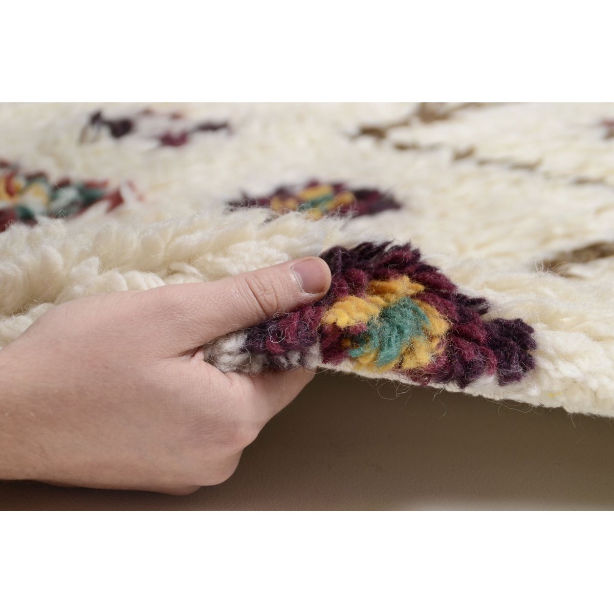 Tapis en style berbère - NOMADIC DESIGN beige, THEKO