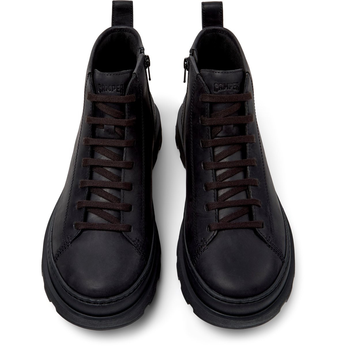 Bottines Brutus+ cuir noir, CAMPER