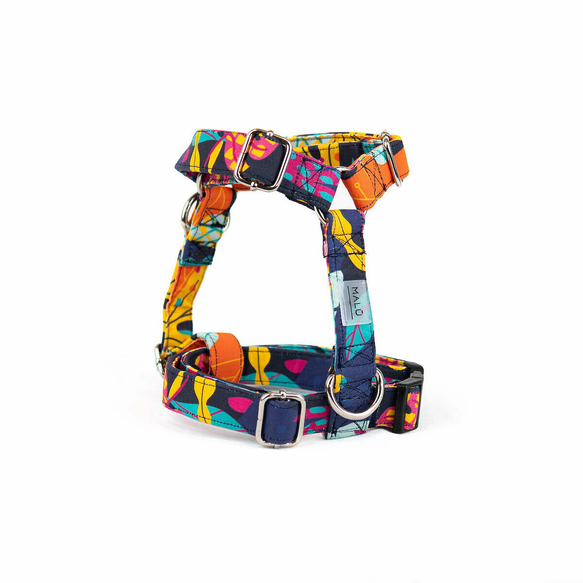 Peitoral Fitas Jungli, Malü Pet Wear azul, MALU PET WEAR