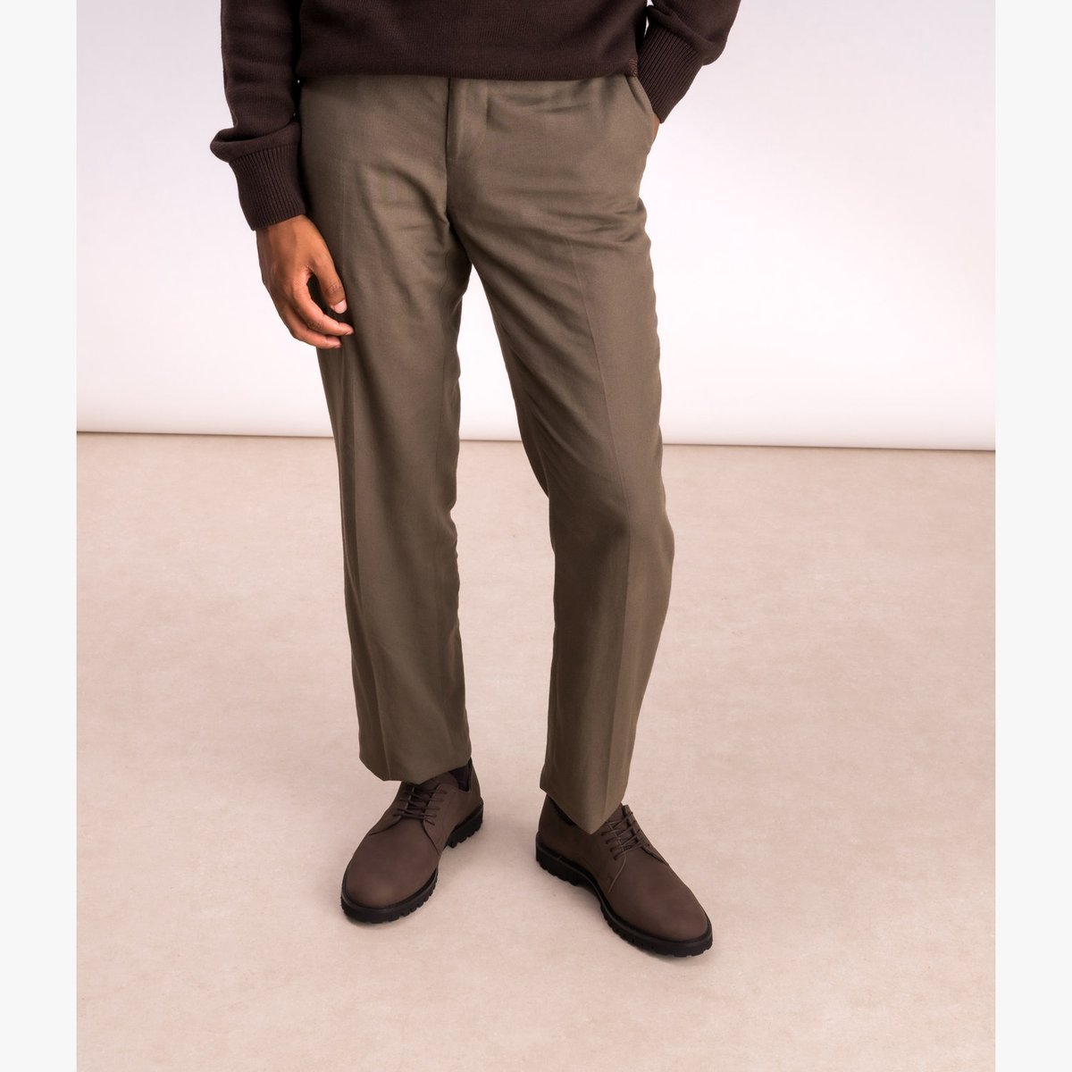 Derby en cuir ELOUAN marron, BOCAGE