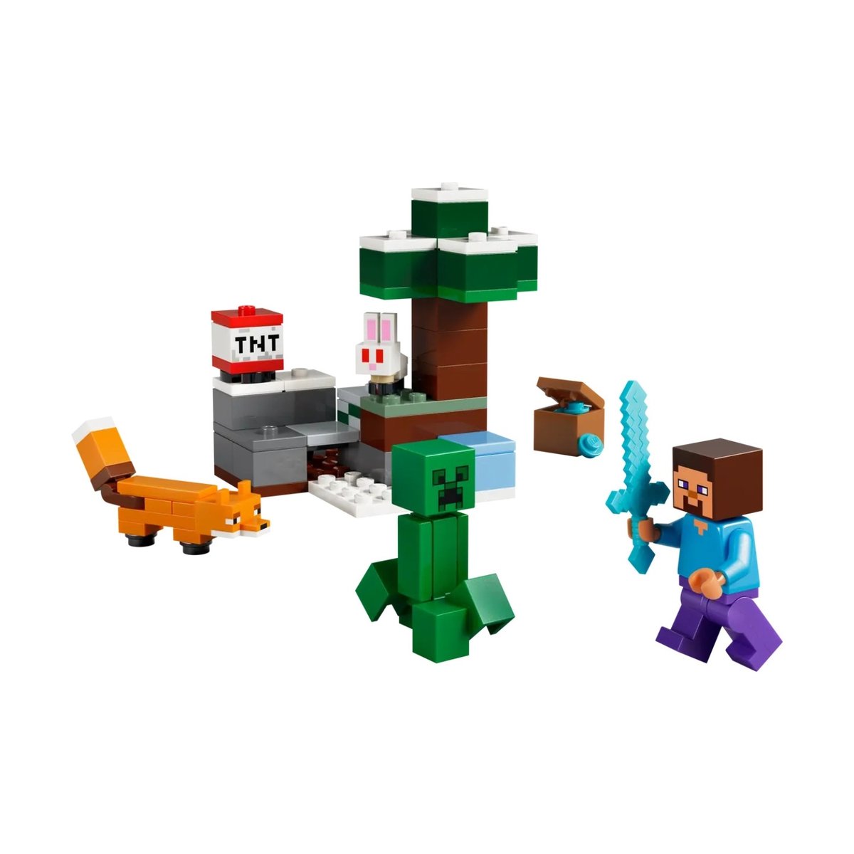 Minecraft Les aventures de Steve dans la taïga multicolore, LEGO