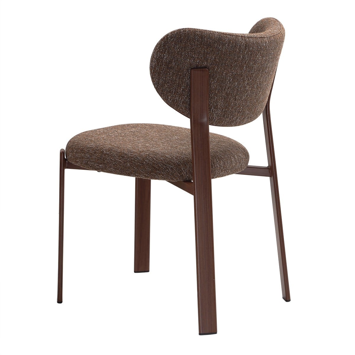 Lot de 2 Chaises en tissu OSLO marron, CALICOSY