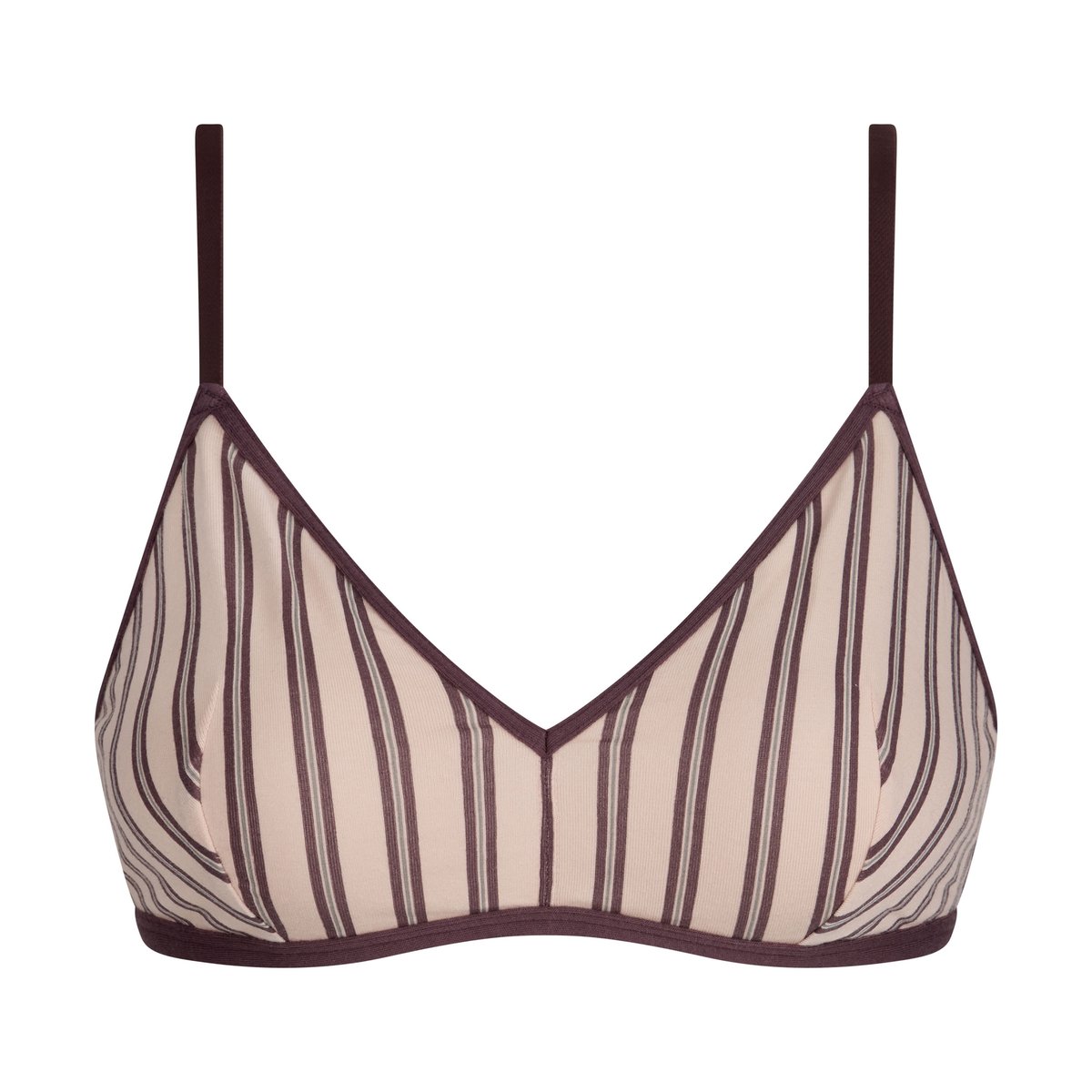 Soutien-gorge triangle sans armatures Dim x Inès de la Fressange bordeaux, DIM