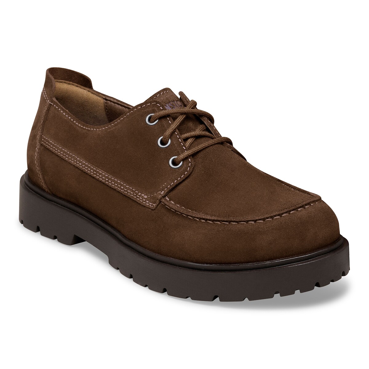 Derbies en cuir suédé, HIGHWOOD MOC LACE LOW marron, BIRKENSTOCK