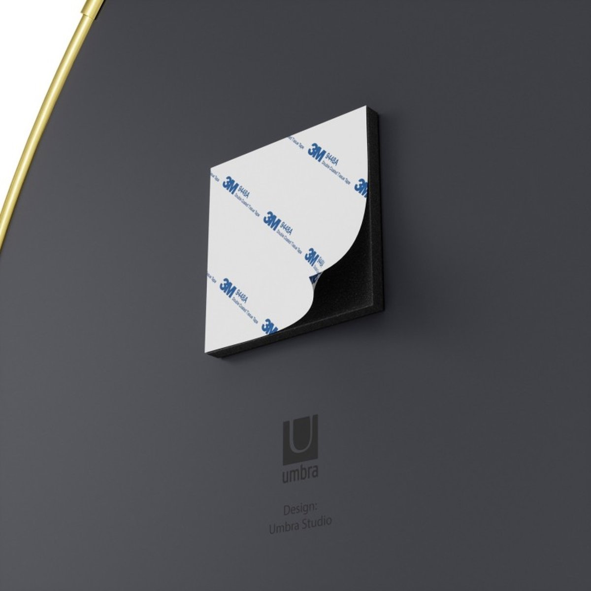 Miroir mural organique  HUBBA PEBBLE set 3 laiton, UMBRA