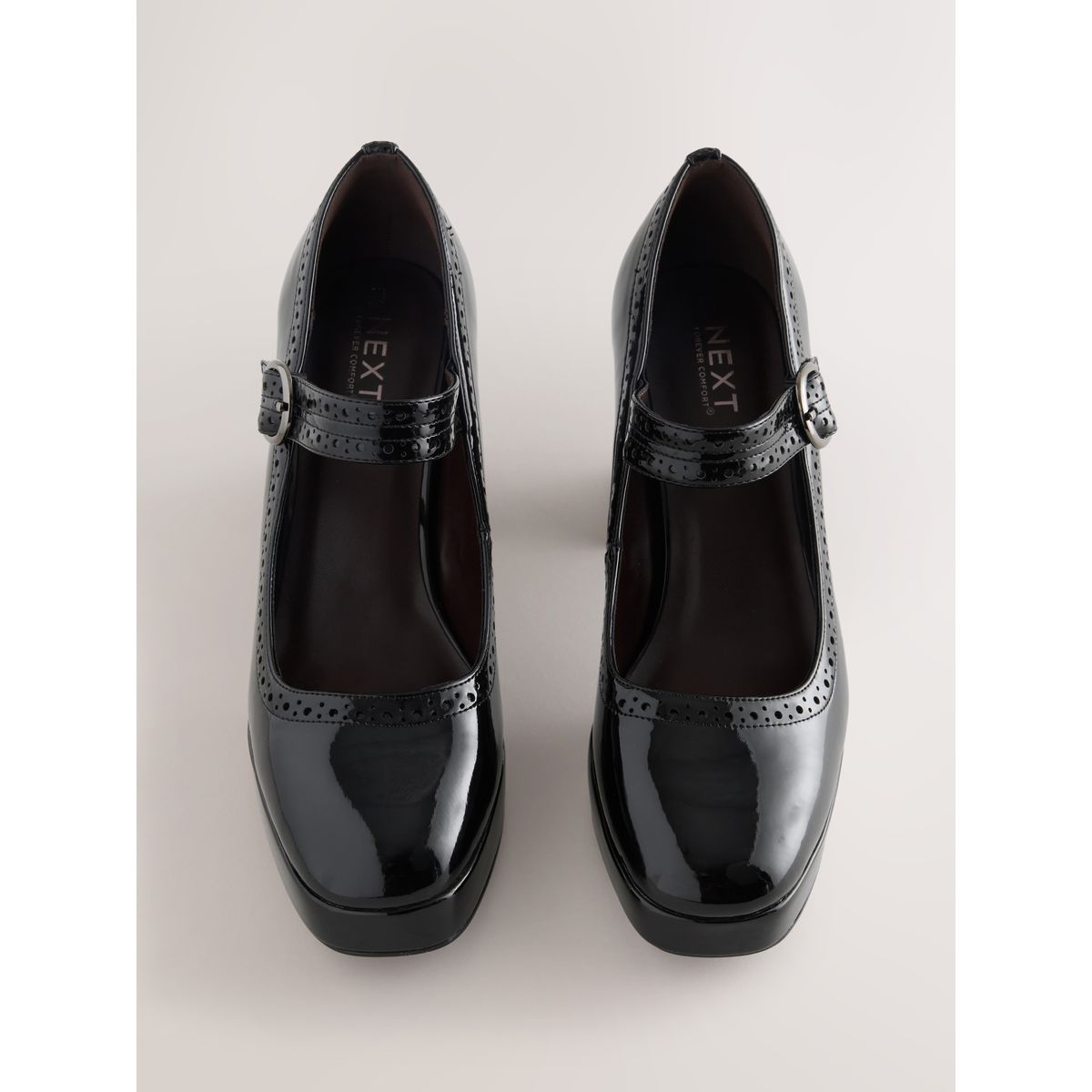 Babies richelieu plateforme forever comfort® noir, NEXT