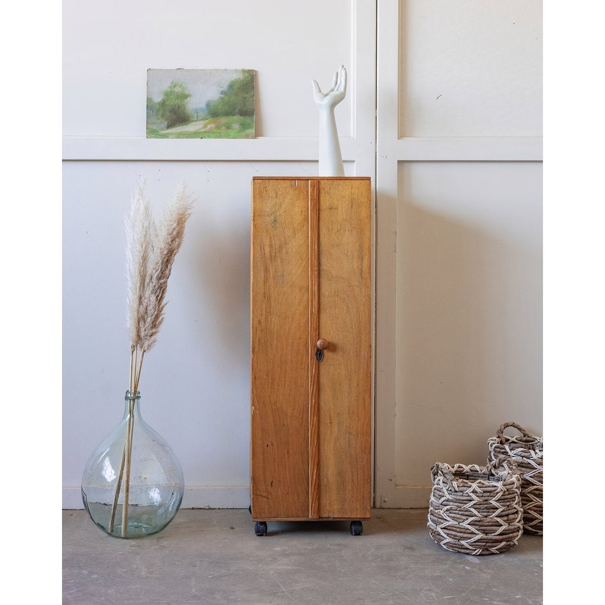 Armoire de bureau Blandine N°509 - Bon état bois clair, DEBONGOUT
