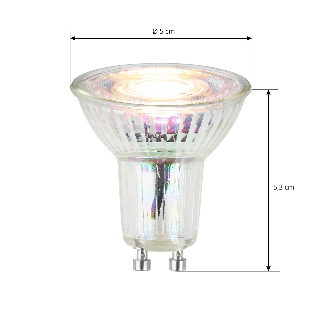 Ampoule GU10 en verreLED, Gu10 LED 3,5W couleur unique, ARCCHIO