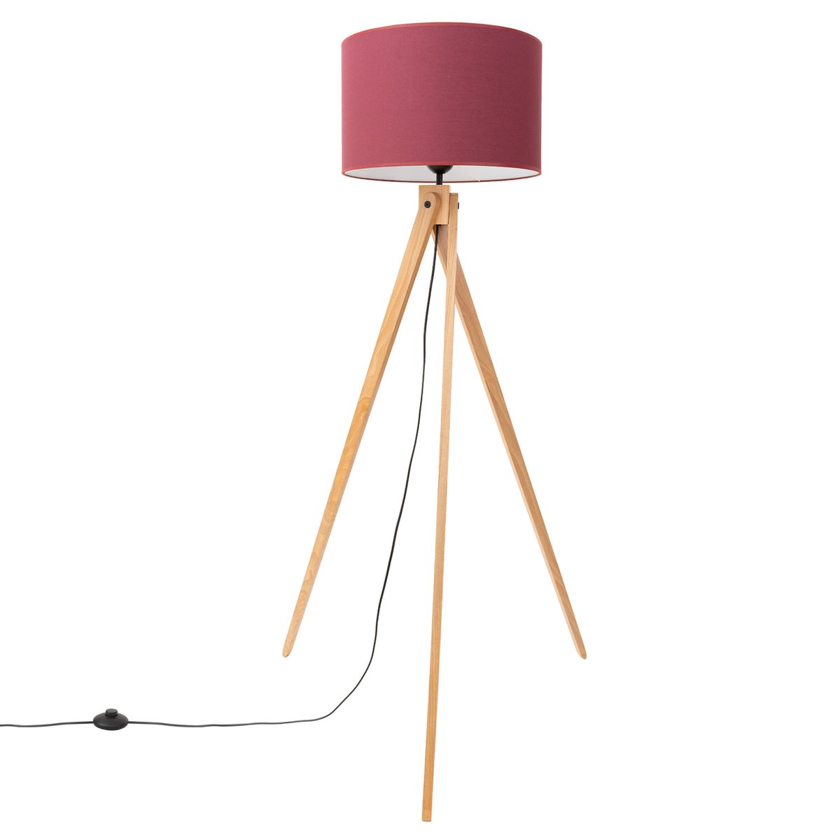 Lampadaire Tissu Bordeaux E27 1 Natt bordeaux, EDEN