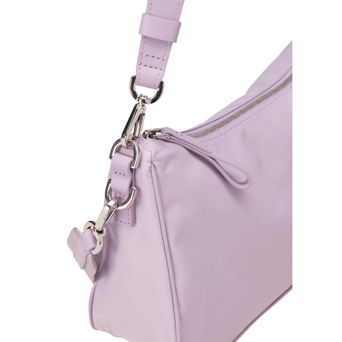 Sac à bandoulière medium en matériau recyclé lilas, MARC O'POLO