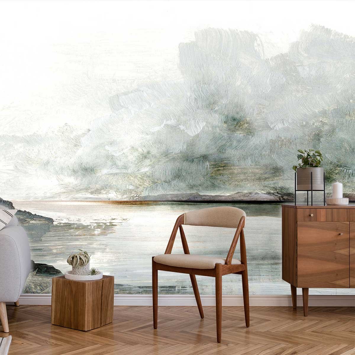 Papier peint voile de brume intissé, HEXOA