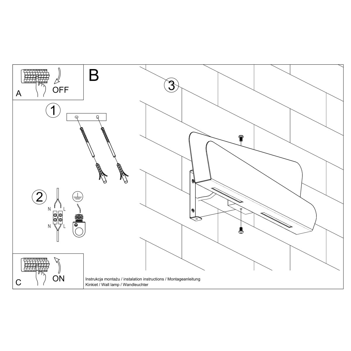 Applique Acier Blanc G9 2 Bascia blanc, EDEN