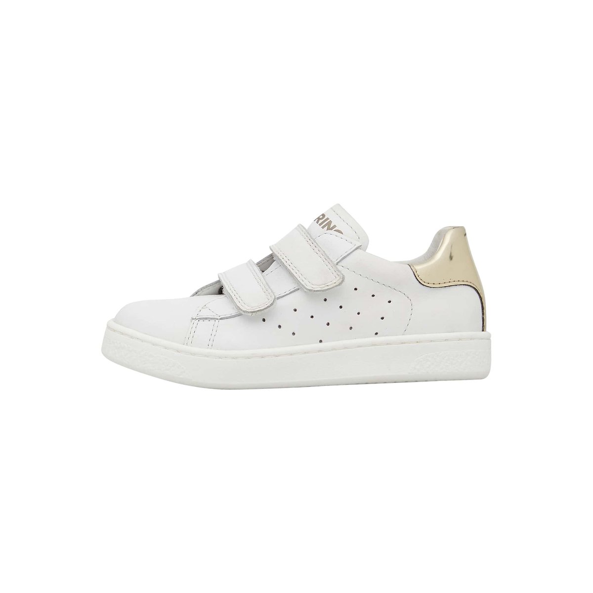 Baskets en cuir HASSELT 2 VL. blanc-platine, NATURINO