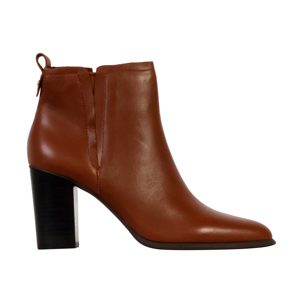 Bottines Cuir Leia marron, EMILIE KARSTON