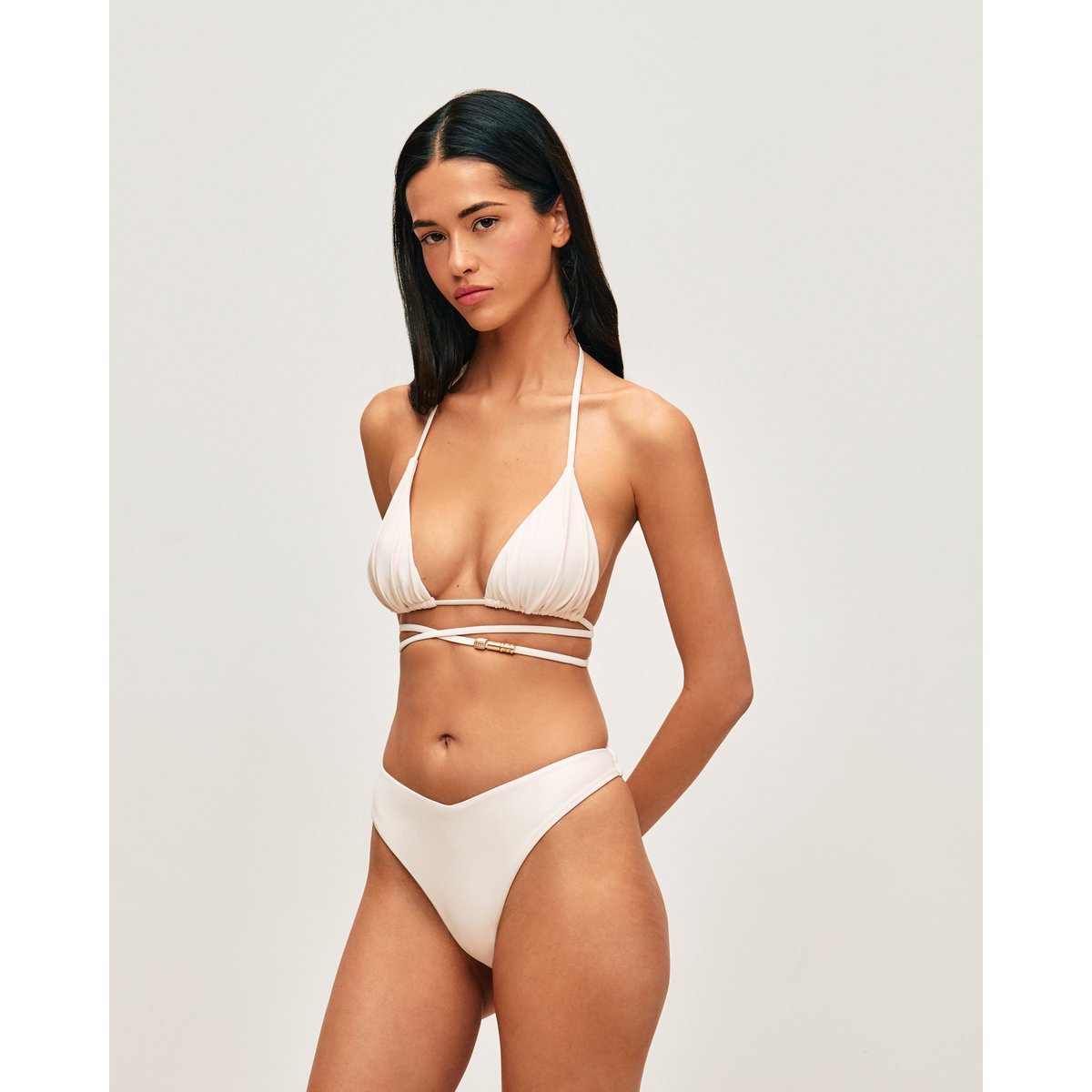Bas de maillot de bain tanga BROWNINIZ creme, UNDIZ