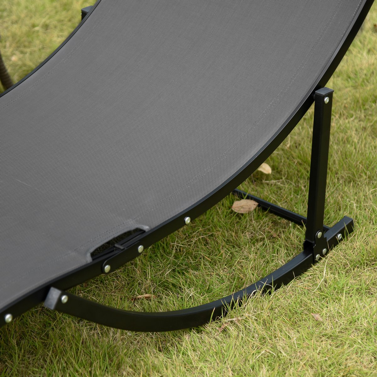 Ensemble de chaises longues Aluminium Gris anthracite, OUTSUNNY
