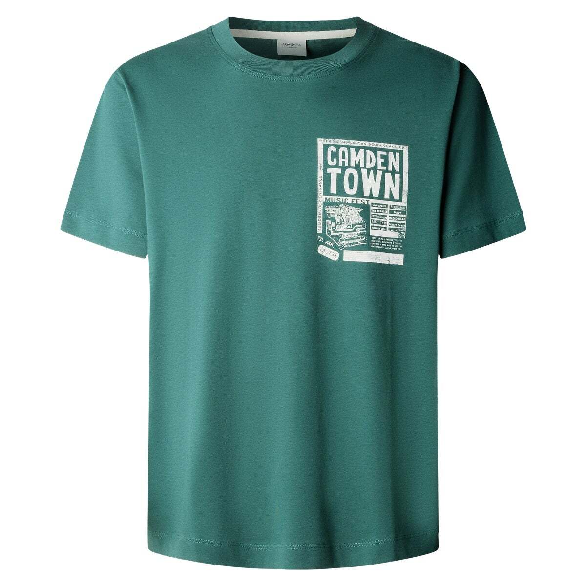 T-Shirt Coupe Regular Avec Imprimé Graphique richmond green, PEPE JEANS