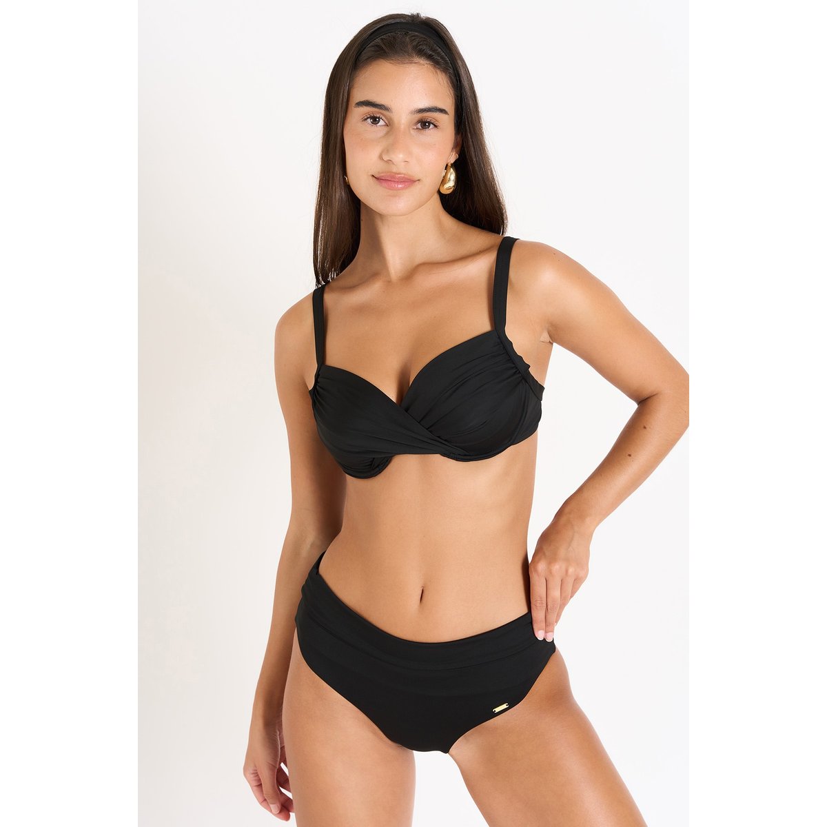 Bas de maillot taille haute Adeles - LAVANDOU noir, LIVIA