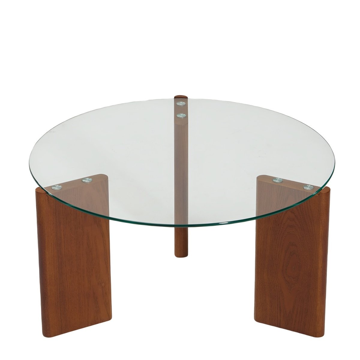 Table basse, verre trempé, ronde, SALO transparent, NORDLYS