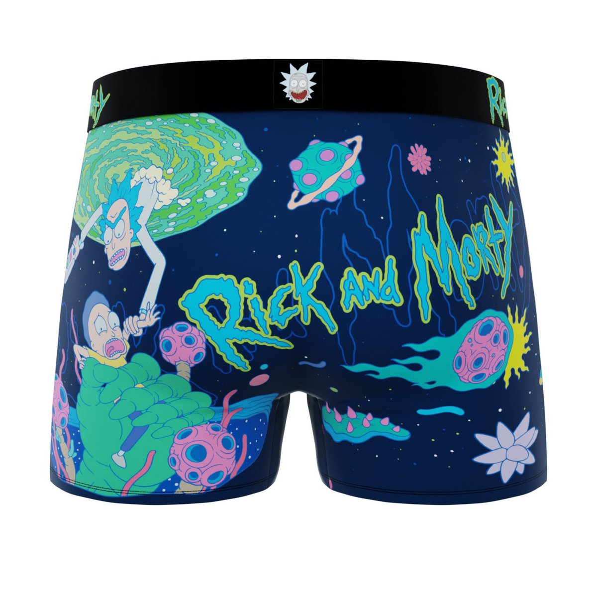 Lot De 3 Boxers Rick & Morty violet/vert/blanc/noir, FREEGUN