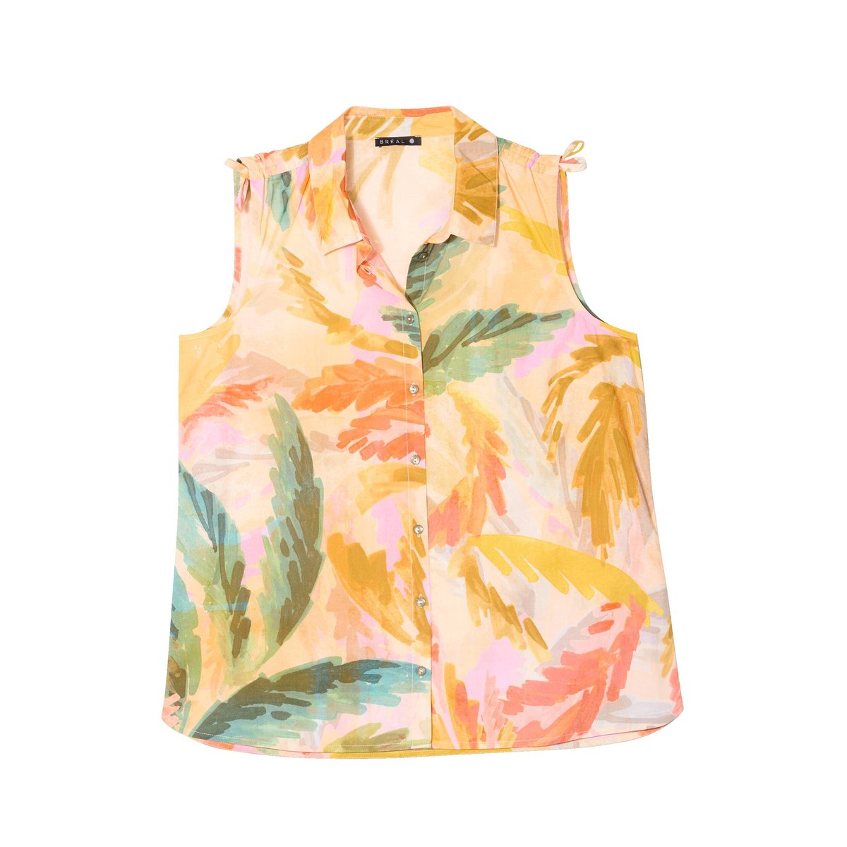 Chemise sans manches en coton multicolore, BREAL