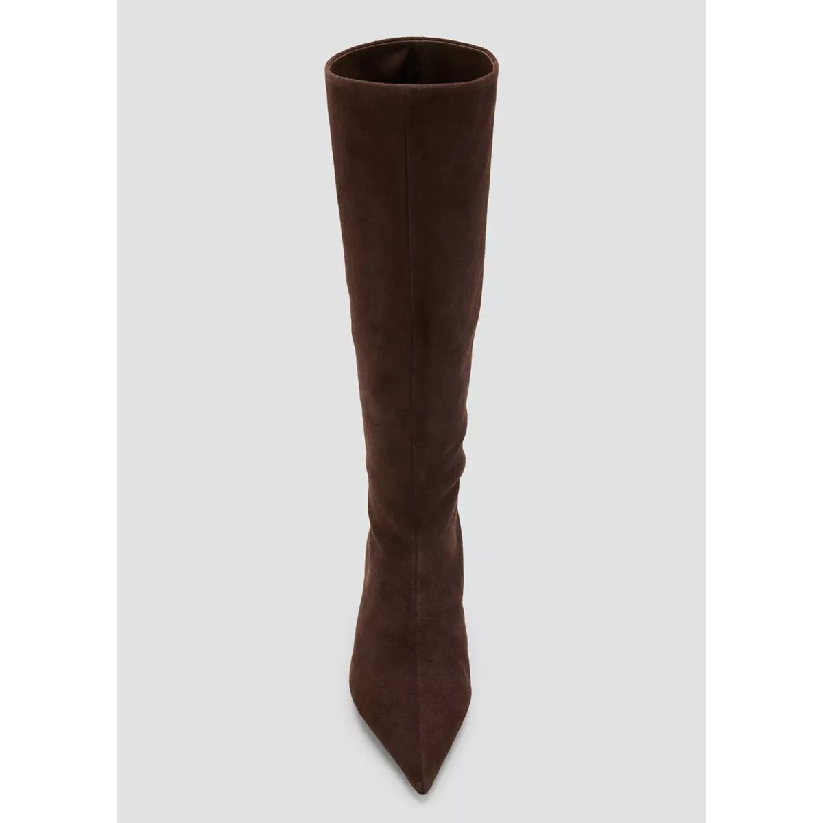 Bottes hautes daim chocolat, MANGO