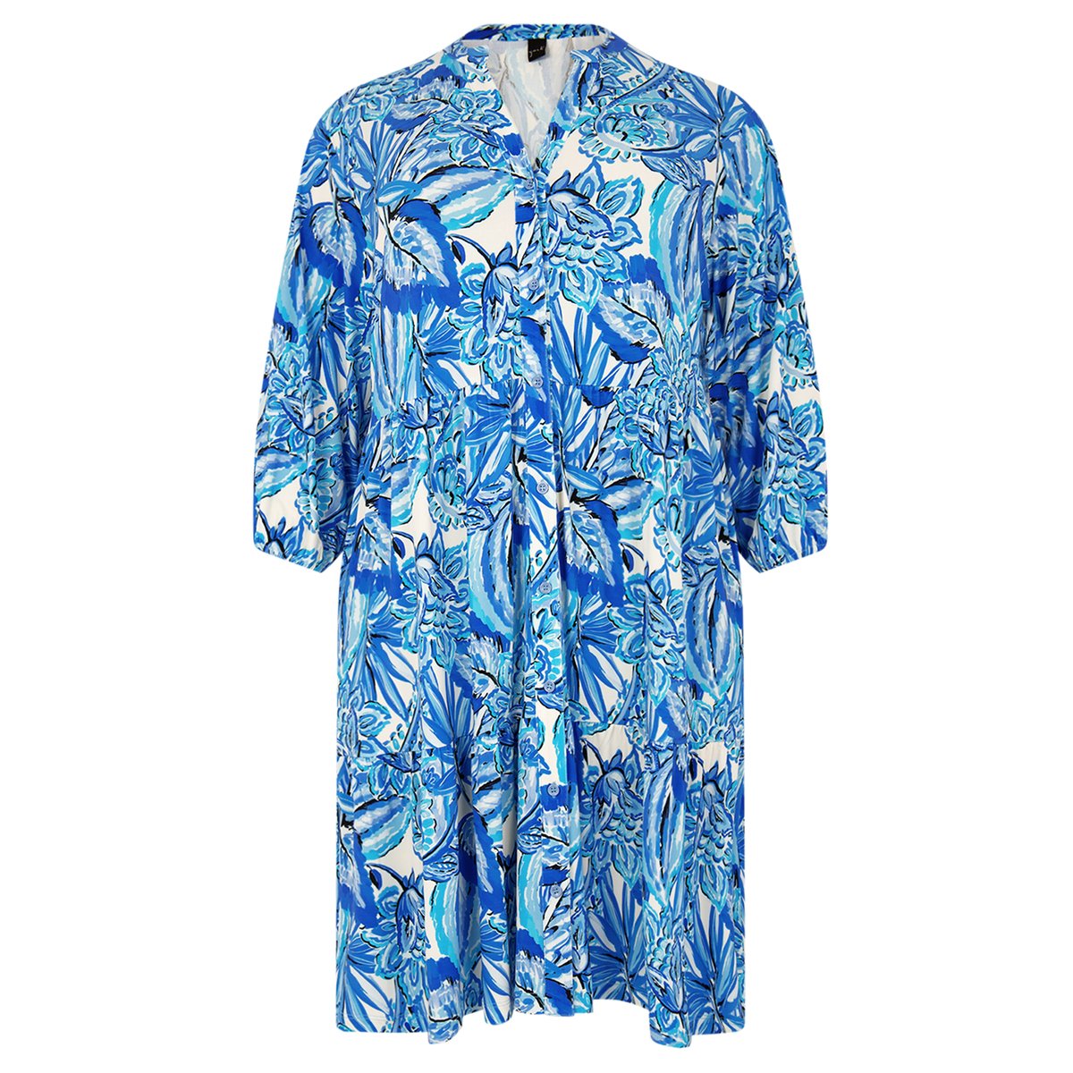 Robe volanté /à volants bleu, YOEK