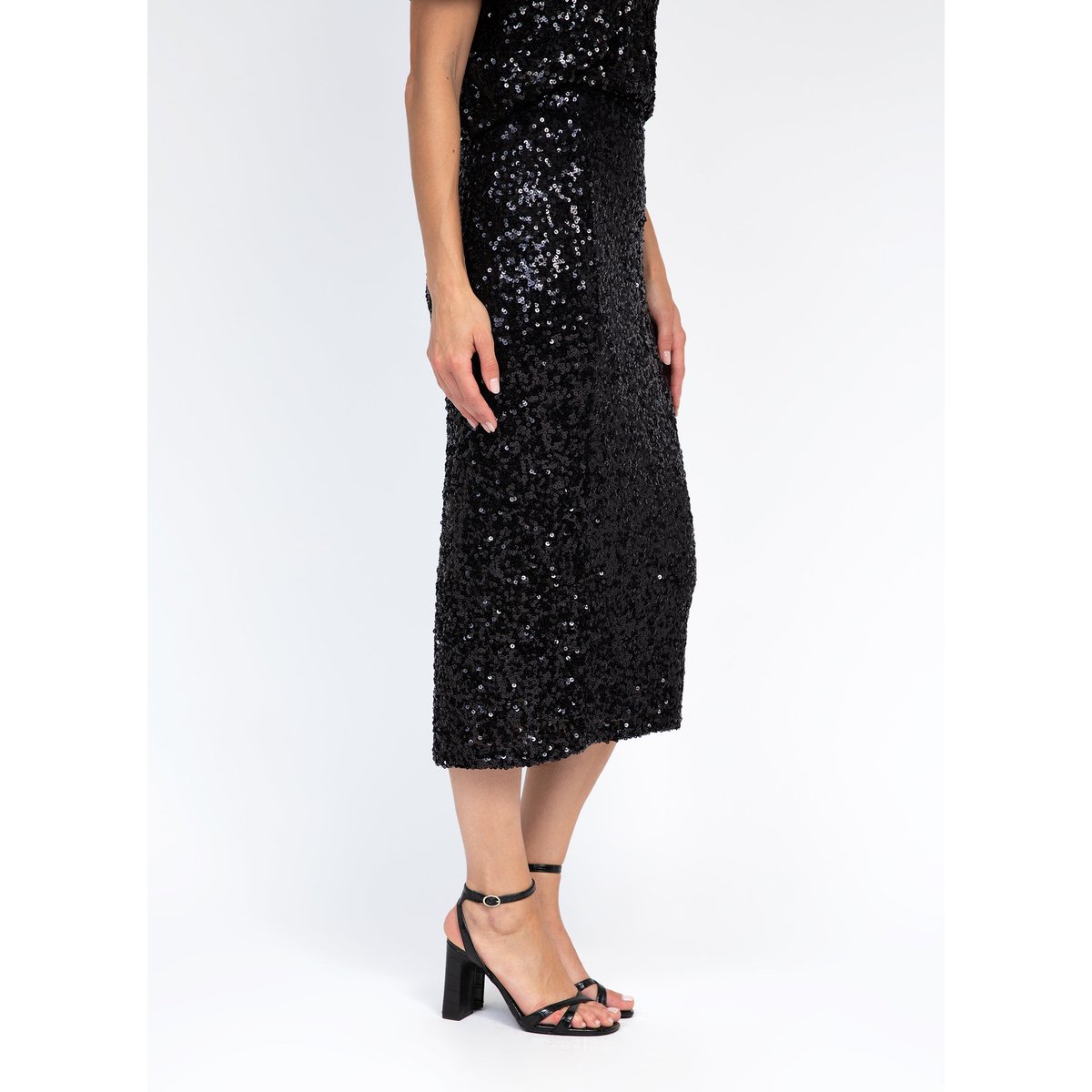 Jupe Midi JURYLY noir, AN'GE