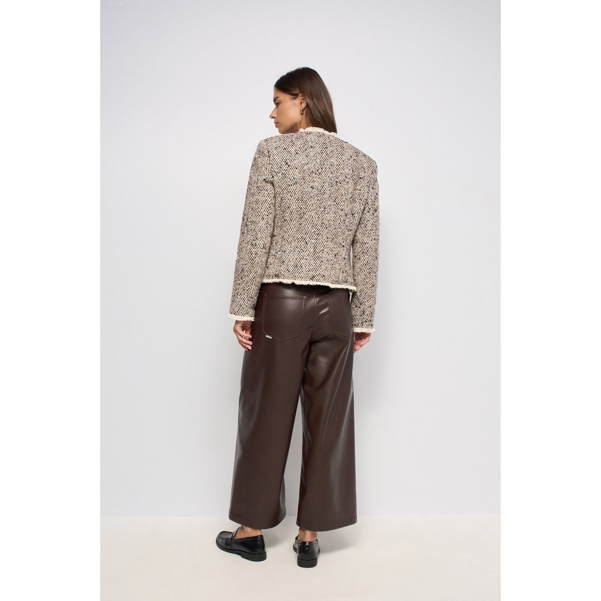 VESTE EN TWEED MATELASSÉE marron, SALSA JEANS