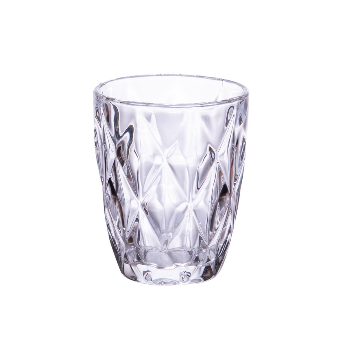 Boite de 6 gobelets bas Diamond 24 cl transparent / cristal, TREND'UP