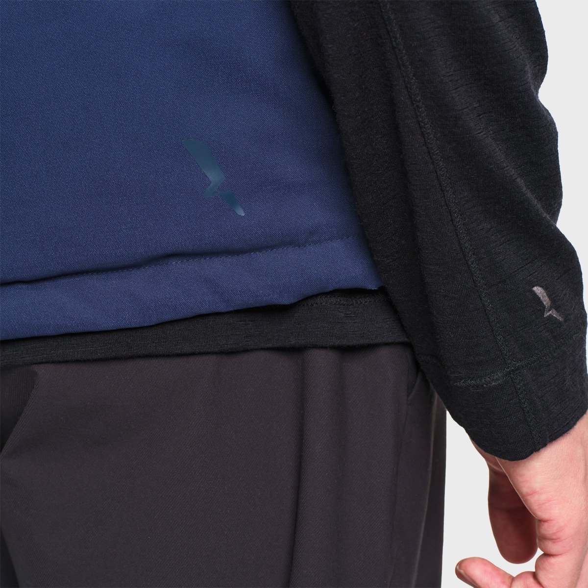 Gilet matelassé imperméable poches cargo REPREVE bleu marine, AIGLE