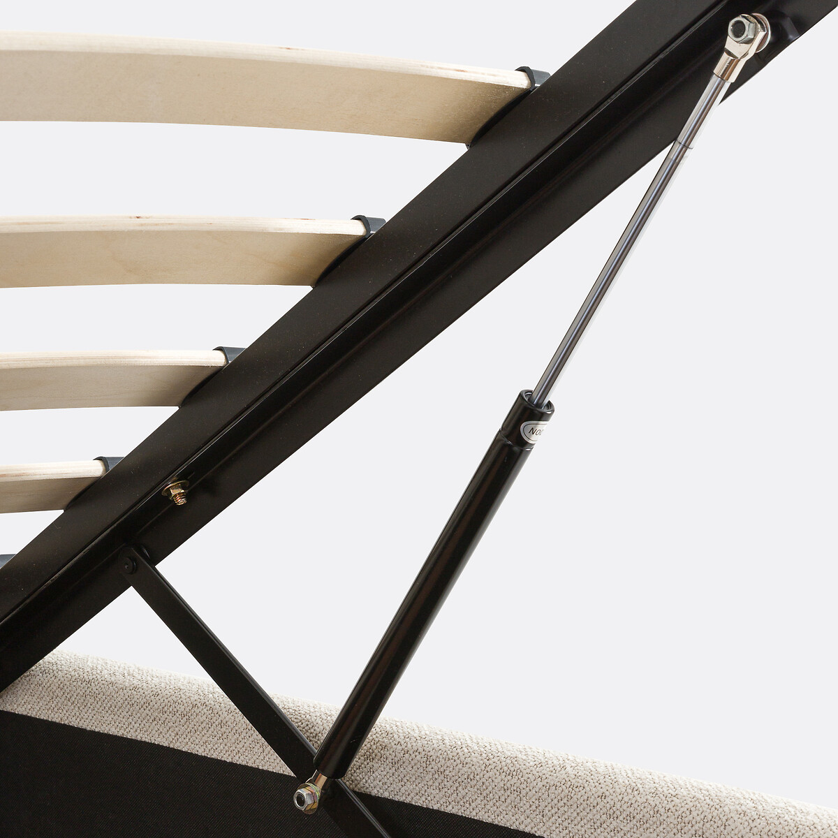 Lit coffre avec sommier relevable, Molona beige, LA REDOUTE INTERIEURS