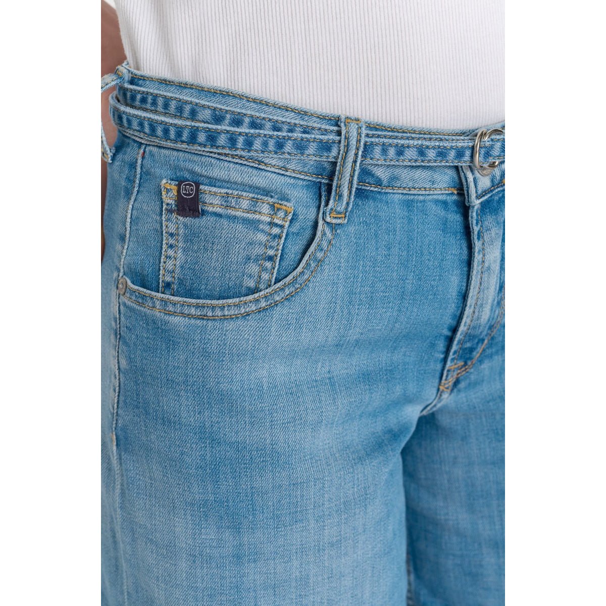 Bermuda short en jeans LAZARET blue, LE TEMPS DES CERISES
